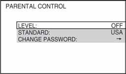 5 Pritisnite X/x za odabir [SYSTEM SETUP], zatim pritisnite Q. Pojave se opcije za [SYSTEM SETUP]. 6 Pritisnite X/x za odabir [PARENTAL CONTROL t], zatim pritisnite Q.