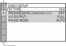 Dodatne funkcije Uporaba izbornika Setup Pomoću izbornika Setup možete izvesti različita podešavanja funkcija slike i zvuka. Prikazane opcije ovise o modelima za različite države. C [HDMI SETUP] (str.