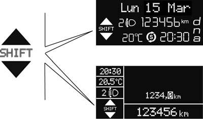 UPOZNAJTE GEAR SHIFT - INDIKATOR STEPENA PRENOSA Sistem GSI (indikator menjača) savetuje vozaču da promeni stepen prenosa putem odgovarajuće indikacije na instrument tabli (videti sl. 9).
