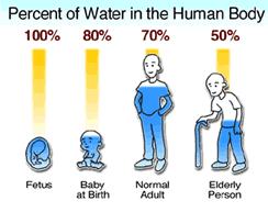 3.14. Νερό & Ιχνοστοιχεία 3.14.1. Νερό Το νερό είναι απαραίτητο διατροφικό στοιχείο και η αφυδάτωση αποτελεί την πιο συχνή αιτία υδρο-ηλεκτρολυτικών διαταραχών στην τρίτη ηλικία.