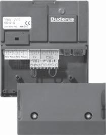 5 Funkčné moduly pre rozšírenie regulačného systému 5.11 Prepínací modul UM10 pre kotly na tuhé palivo Schéma zapojenia Obr. 55 Prepínací modul UM10 6 720 645 180-34.