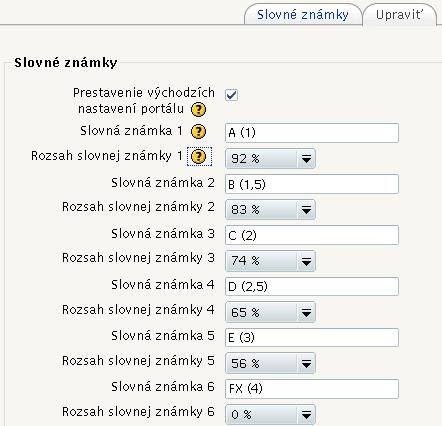 3.6 Známky 47 Obr. 3.18: Úprava slovných známok Maximum max([[známka1]], [[Známka2]]... ) Minimum min([[známka1]], [[Známka2]].