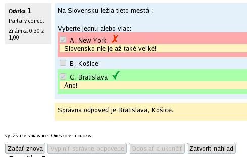 Medzi nevýhodami sa často uvádzajú napríklad: časová náročnosť pri vytváraní, nutnosť zabezpečiť, aby správna odpoveď bola naozaj správna, obtiažnosť pri vytváraní nesprávnych odpovedí, ktoré sa