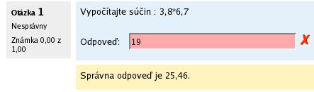 3.10 Banka otázok 65 Obr. 3.35: Vkladanie jednoduchej výpočtovej otázky nastavenia odpovede Obr. 3.36: Náhľad jednoduchej výpočtovej otázky Funkcie s argumentmi používajú tiež zátvorky, napr.