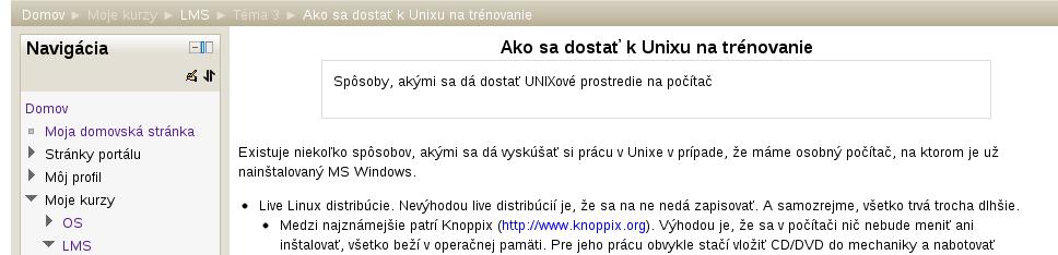 86 Zdroje Obr. 5.6: Výsledná stránka http://, napríklad http://www.kirp.chtf.stuba.sk.. Ak nie, Moodle nám umožní hľadať pomocou okna výberu súboru v externých úložiskách.