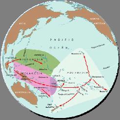 Αποικισμός των νησιών της Πολυνησίας του Νότιου Ειρηνικού (~ 4000 π.χ.