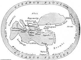 Η παλαιότερη γραπτή χαρτογραφική αναφορά περιέχεται στην Ιλιάδα και αφορά την περιγραφή της ασπίδας του Αχιλλέα, ηοποίαχωριζότανσε τέσσερις ομόκεντρες κυκλικές ζώνεςκαιεπιμέρουςτομείς.