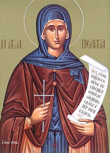 Our Holy Mother Pelagia the Righteous October 8 Saint Pelagia lived at Antioch in the second half of the fifth century, where she was the best-known harlot of that great city.