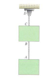 Mehanika vaje 7b Vaje 7b RAVNOTEŽJE SIL 1. Kolikšni sta sili v vrvi AB in CD, če imata obe bremeni maso kg? Odg.: N, 4 N Slika 1 Slika Slika 3.