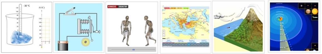 Στην παρούσα φάση περιλαμβάνει ~9.000 μαθησιακά αντικείμενα (6.500 αναπτύχθηκαν για τον εμπλουτισμό των σχολικών βιβλίων, 1.