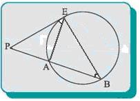 7. Αν από ένα εξωτερικό σημείο Ρ κύκλου (O,R) φέρουμε το εφαπτόμενο τμήμα ΡΕ και μία ευθεία που τέμνει τον κύκλο στα σημεία Α, Β, να αποδείξετε ότι ισχύει: ΡΕ = ΡΑ ΡΒ Τα τρίγωνα ΡΕΑ και ΡΕΒ είναι