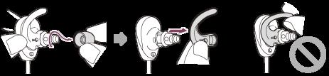 Αντικατάσταση των τοξωτών στηριγμάτων Στα ακουστικά είναι προσαρτημένα τοξωτά στηρίγματα μεγέθους M.