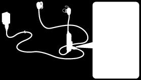 Φόρτιση των ακουστικών Τα ακουστικά περιέχουν μια επαναφορτιζόμενη μπαταρία ιόντων λιθίου. Φορτίστε τα ακουστικά χρησιμοποιώντας το παρεχόμενο καλώδιο micro USB.