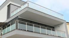 stranic balkona - predelne steklene stene Ker