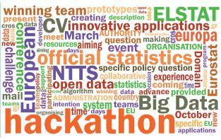 Ευρωπαϊκός διαγωνισμός «European Big Data Hackathon» Η ΕΛΣΤΑΤ συμμετείχε στον ευρωπαϊκό διαγωνισμό «European Big Data Hackathon» (Βρυξέλλες, 13 15 Μαρτίου 2017) που διοργανώθηκε από την Ευρωπαϊκή