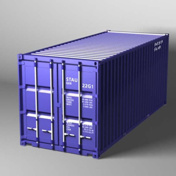 Εικόνα 4-2:Παράδειγμα μεταλλικού κουτιού (container) για την μεταφορά εμπορευμάτων Πηγή: http://www.turbosquid.