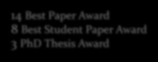 4 IEEE Fellows (2013, 2010, 2008, 2007) ACM Fellow(2004) EURASIP Fellow (2011) Member of Academia Europea (2011) Member of Royal Society of Edinburgh (2009) 14 Best Paper Award 8 Best Student Paper