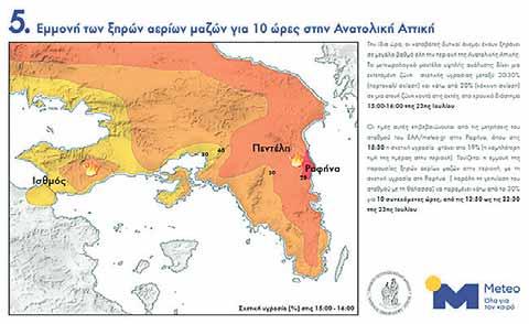 Αυτή συνοψίζεται ως εξής, σύμφωνα με το τελικό πόρισμα της ΕΜΥ: Ανάπτυξη θυελλωδών δυτικών ανέμων στη Δυτική Αττική. Ενίσχυση του δυτικού ρεύματος λόγω μεγάλης διαφοράς πίεσης μεταξύ Βορρά και Νότου.