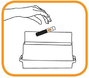 4. Μετά τη χρήση Μην επαναχρησιμοποιείτε τη συσκευή τύπου πένας. Δεν χρειάζεται να επανατοποθετήσετε το κάλυμμα.