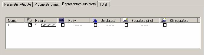 Pagina Reprezentare suprafete arata astfel: Sugestie: Parametrii setati in aceasta fereastra de dialog raman aceiasi pana cand ii modificati.