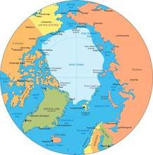 Ο γεωγραφικός Βόρειος Πόλος βρίσκεται στο κέντρο του Αρκτικού Ωκεανού.