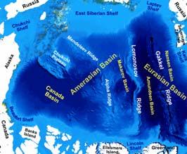 Η κορυφογραμμή Gakkel, είναι περιοχή εξάπλωσης του ωκεάνιου φλοιού που χωρίζει τη λεκάνη της Ευρασίας στη λεκάνη Amundsen στην πλευρά της