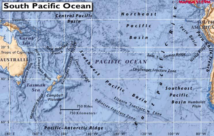 Η έκταση του Ειρηνικού ωκεανού, 165.2 εκ.