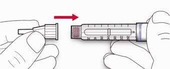 2. korak Namestite iglo Za vsako injiciranje vedno uporabite novo, sterilno iglo. Tako boste pomagali preprečiti onesnaženje in zamašitev igle. A.
