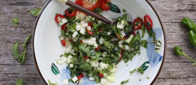 Καλοκαιρινό γκασπάτσο με σάλτσα του κήπου 4 μερίδες Το γκασπάτσο δεν πρέπει να λείπει από καμία μεσογειακή διατροφή κατά τη διάρκεια των ζεστών, καλοκαιρινών ημερών.