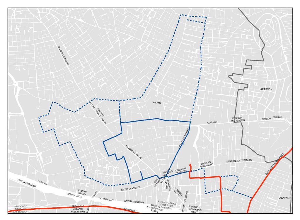 Νέες Περιοχές Δήμος Φυλής Κατασκευή 1,5 km Μέσης Πίεσης 5 km Χαμηλής Πίεσης Στα