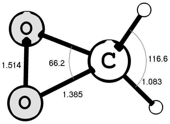 Thioformaldehyde Symmetry: C 2v, Energy = -436.984734 hartree, ZPVE = 15.8 kcal mol -1 Cartesian Coordinates (Å): S 0.000000000 0.000000000-0.518184137 C 0.000000000 0.000000000 1.099994170 H 0.