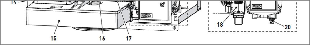 ventil Ventil za punjenje sistema Senzor temperature tople sanitarne vode Upravljačka ploča / elektronike Sekundarni izmjenjivač ( za toplu sanitarnu vodu) 17 18 19 20 21 22 23 24 25 26 27 28 29 30