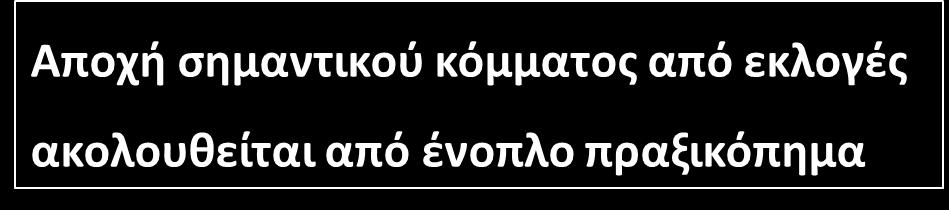κόμματος