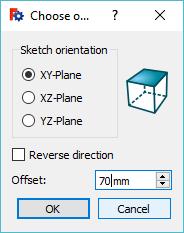 Δημιουργία μολυβοθήκης με το εργαλείο LOFT ΒΗΜΑ 1. Στο FreeCAD επιλέξτε Create a new Empty Document Part Design Create a New Sketch XY-Plane και κάντε κλικ OK. ΒΗΜΑ 2.