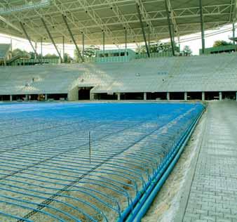 sustavom cjevovoda na stadionu svjetskog