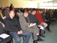 Pohľad do konferenčnej sály. Správa o činnosti Skúšobnej komisie 1. Zloženie Skúšobnej komisie Prof. Ing. A. Kopáčik PhD. predseda, Ing. Karol Ďungel podpredseda, Ing. Ján Bielik, Ing.