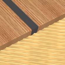 Σφράγιση ξύλινων σανίδων Σφράγιση ξύλινων σανίδων «ΚΙΝΗΤΙΚΌΤΗΤΑ» ΛΌΓΩ ΣΥΡΡΊΚΝΩΣΗΣ ΚΑΙ ΔΙΑΣΤΟΛΉΣ: Παράδειγμα με ξύλο teak: Περιεχόμενη υγρασία κατά την εφαρμογή: 11 % Μέγιστη επιτρεπόμενη περιεχόμενη