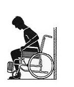 Το κουμπί ταχείας απασφάλισης πρέπει να επιστρέψει στην αρχική του θέση Πώς να καθίσετε μόνοι σας στην αναπηρική πολυθρόνα Σπρώξτε την αναπηρική πολυθρόνα σε έναν τοίχο ή σε ένα σταθερό έπιπλο