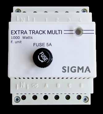 ορίου ισχύος 00033 EXTRA TRACK MULTI 1000W ΕΠΕΚΤΑΣΗ DIMMER ΡΑΓΑΣ Για φορτία ωμικά και επαγωγικά (λαμπτήρες αλογόνου) Για