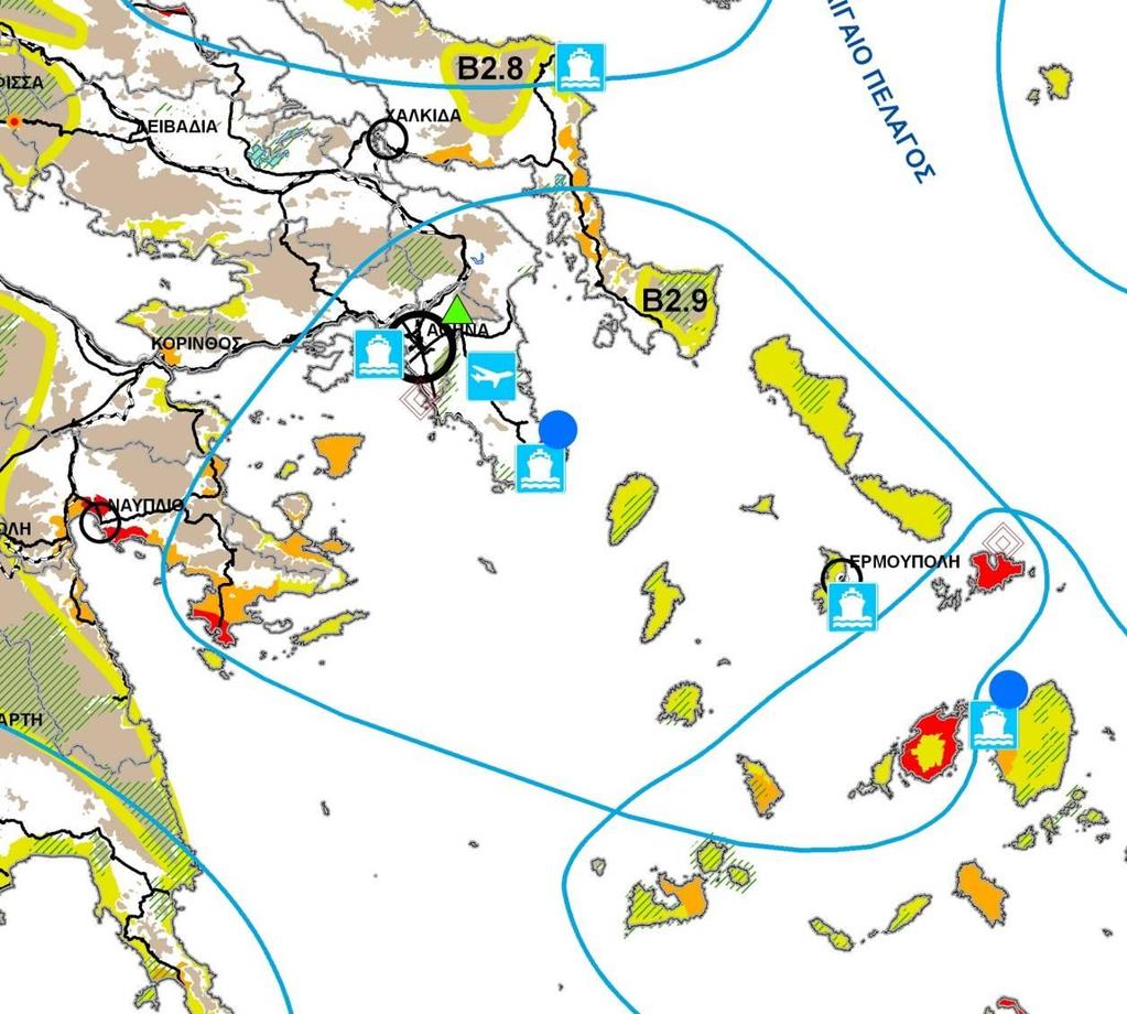 Σχήμα Γ 4: Απόσπασμα χάρτη του Ειδικού Πλαισίου Χωροταξικού Σχεδιασμού