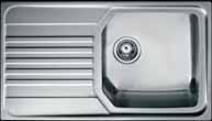 ΕΝΘΕΤΟΙ ΝΕΡΟΧΥΤΕΣ PREMIUM 86 1C 1E _MAESTRO Ένθετος, inox Για έπιπλο 45cm Γούρνα (cm): 34x40x20 Αναστρέψιμος Σετ σωληνών σύνδεσης και σιφώνι (διατίθεται extra ΚΩΔ. 61001097 Ν.840.
