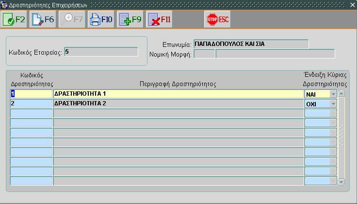 ΠΕΡΙΓΡΑΦΗ 1. Εισαγωγή δεδομένων όπως εμφανίζεται στην εικόνα (τα υποχρεωτικά πεδία εμφανίζονται με μπλε φόντο). 2.