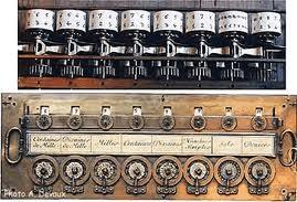 Στα «κόκκαλα του Νέπιερ» έγιναν βελτιώσεις ώστε να μπορούν να χρησιμοποιούνται και για άλλους υπολογισμούς. Η μηχανή του Pascal Κατασκευάστηκε το 1645.