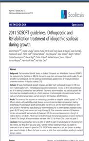 Society on Scoliosis Orthopedic and Rehabilitation Treatment (SOSORT) guidelines SRS statement (May 2014) Οι PSSE είναι το