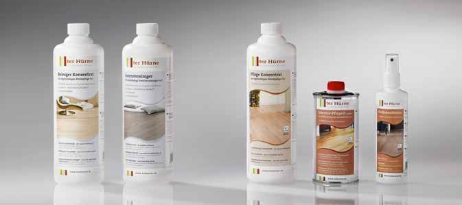 Nasz materiał podkładowy i produkty do pielęgnacji są perfekcyjnie dopasowane do wymagań naszych podłóg oraz wyraźnie