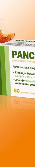 FIP a proteolytickou účinnosťou minimálne 400 j. FIP. Terapeutické indikácie: Substitúcia pankreatických enzýmov pri maldigescii v dôsledku exokrinnej pankreatickej insufi cience s prejavmi dyspepsie.