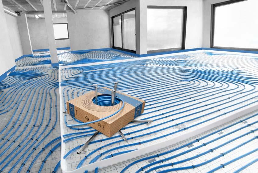 Vlastnosti rúrok KAN-therm PE-RT Blue Floor: Koeficient lineárnej tepelnej rozťažnosti Tepelná vodivosť Minimálny polomer ohybu Vnútorná drsnosť Difúzna bariéra Max.