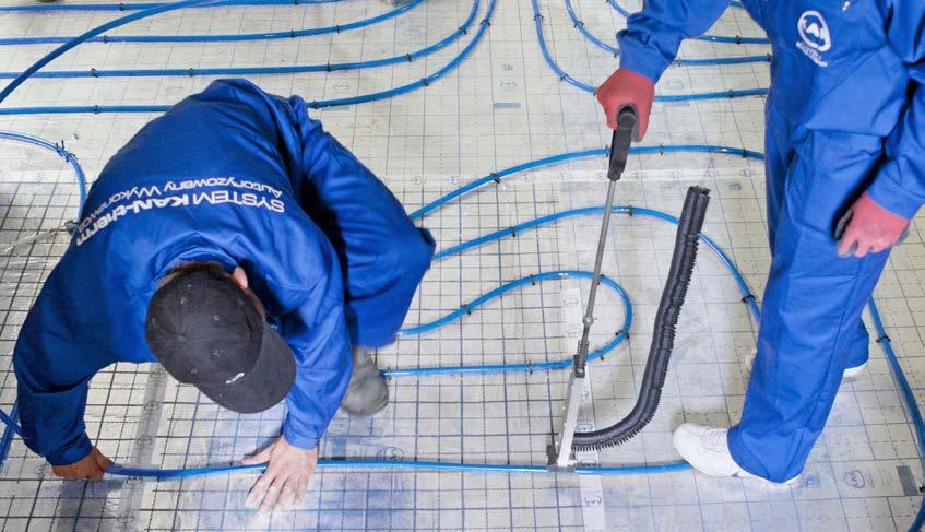 úspora materiálu Rúrky KAN-therm PE-RT Blue Floor sú dostupné v rolkách po 600 m, čo umožňuje pokládku vykurovacích slučiek bez toho, aby vznikali krátke úseky rúrok, ktoré je potom problém v