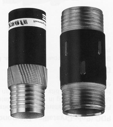 Slika 2. Spojnice proširivači 2 Hvatači jezgra Hvatač jezgra ima funkciju da pri podizanju aparata za jezgrovanje, a po završenom bušenju, čvrsto stegne jezgro i omogući njegovo kidanje.