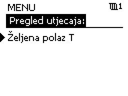 3.5 Pregled utjecaja U ovom odjeljku opisuju se općenite funkcije za serije ECL Comfort 210 / 310. Prikazi na zaslonima su uobičajeni i nisu povezani uz određenu aplikaciju.